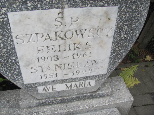 Stanisław Szpakowski 1951 Elbląg - Grobonet - Wyszukiwarka osób pochowanych