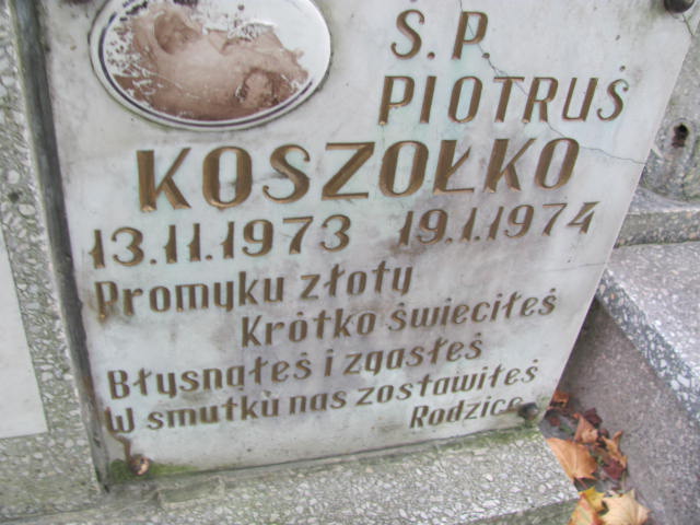 Piotr Koszałko 1973 Elbląg - Grobonet - Wyszukiwarka osób pochowanych