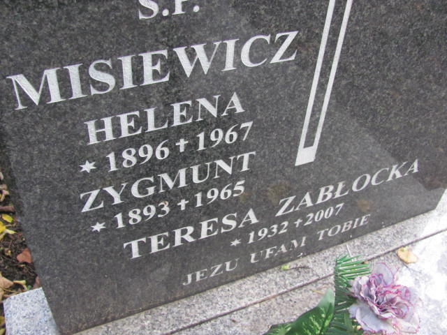 Zygmunt Misiewicz 1893 Elbląg - Grobonet - Wyszukiwarka osób pochowanych