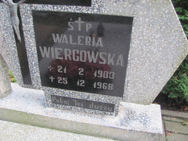 Waleria Wiergowska 1903 Elbląg - Grobonet - Wyszukiwarka osób pochowanych