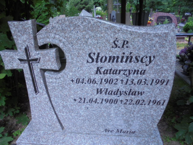 Katarzyna Słomińska 1902 Elbląg - Grobonet - Wyszukiwarka osób pochowanych