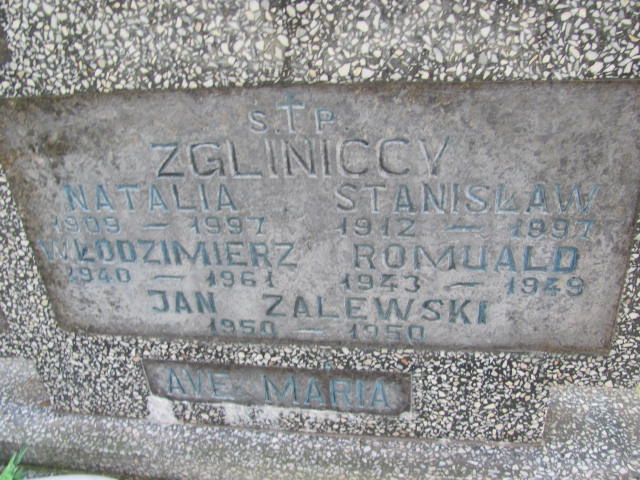 Romuald Zglinicki 1943 Elbląg - Grobonet - Wyszukiwarka osób pochowanych