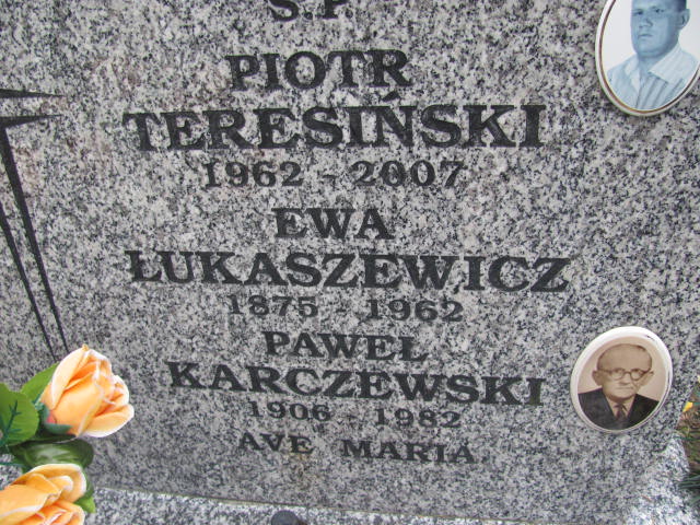 Ewa Łukaszewicz 1875 Elbląg - Grobonet - Wyszukiwarka osób pochowanych