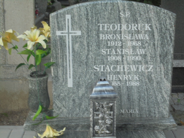 Henryk Stachewicz 1955 Elbląg - Grobonet - Wyszukiwarka osób pochowanych