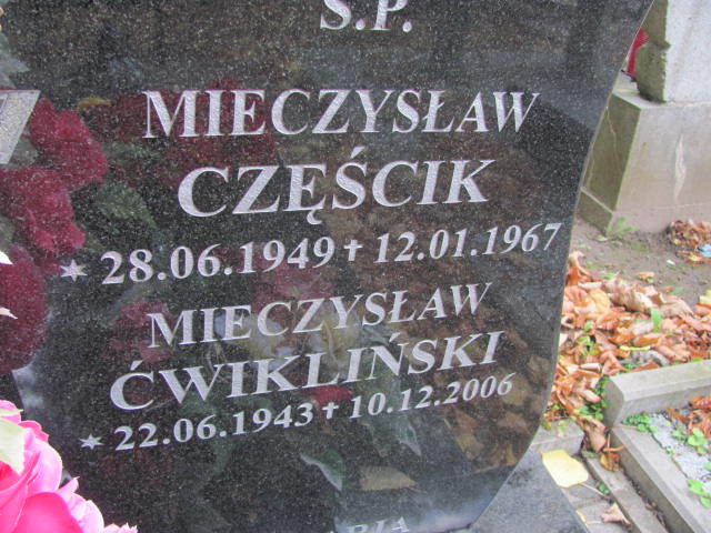 Mieczysław Ćwikliński 1943 Elbląg - Grobonet - Wyszukiwarka osób pochowanych