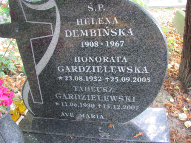 Tadeusz Gardzielewski 1930 Elbląg - Grobonet - Wyszukiwarka osób pochowanych