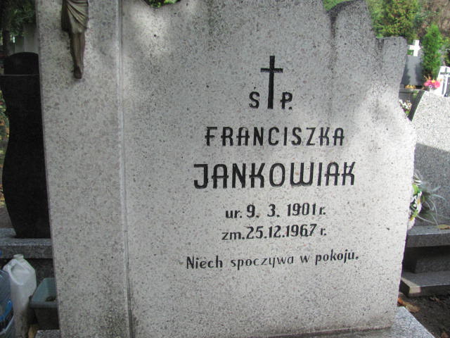 Franciszka Jankowiak 1901 Elbląg - Grobonet - Wyszukiwarka osób pochowanych