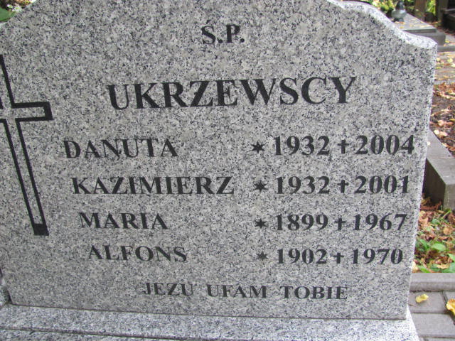 Kazimierz Ukrzewski 1932 Elbląg - Grobonet - Wyszukiwarka osób pochowanych