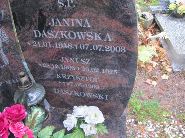 Janusz Daszkowski 1966 Elbląg - Grobonet - Wyszukiwarka osób pochowanych
