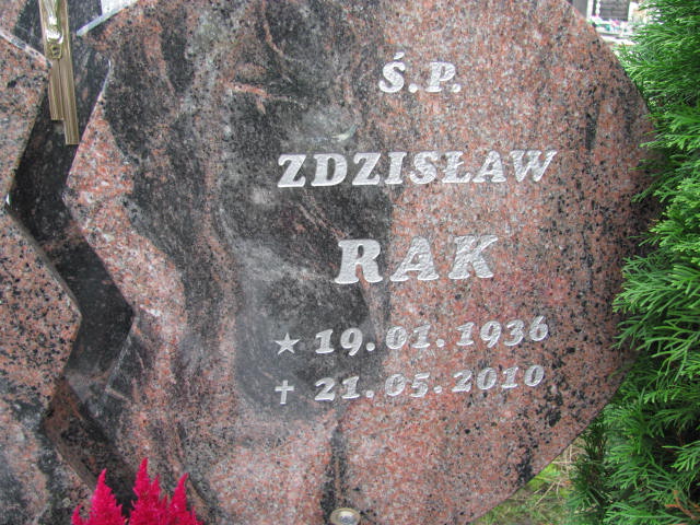 Zdzisław Rak 1936 Elbląg - Grobonet - Wyszukiwarka osób pochowanych