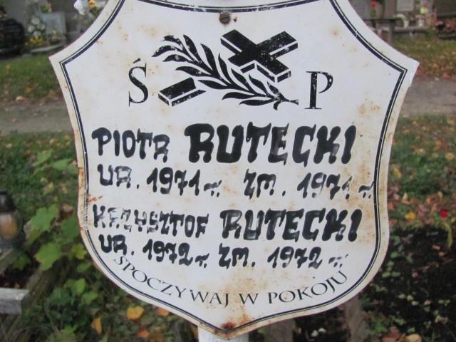 Krzysztof Rutecki 1972 Elbląg - Grobonet - Wyszukiwarka osób pochowanych