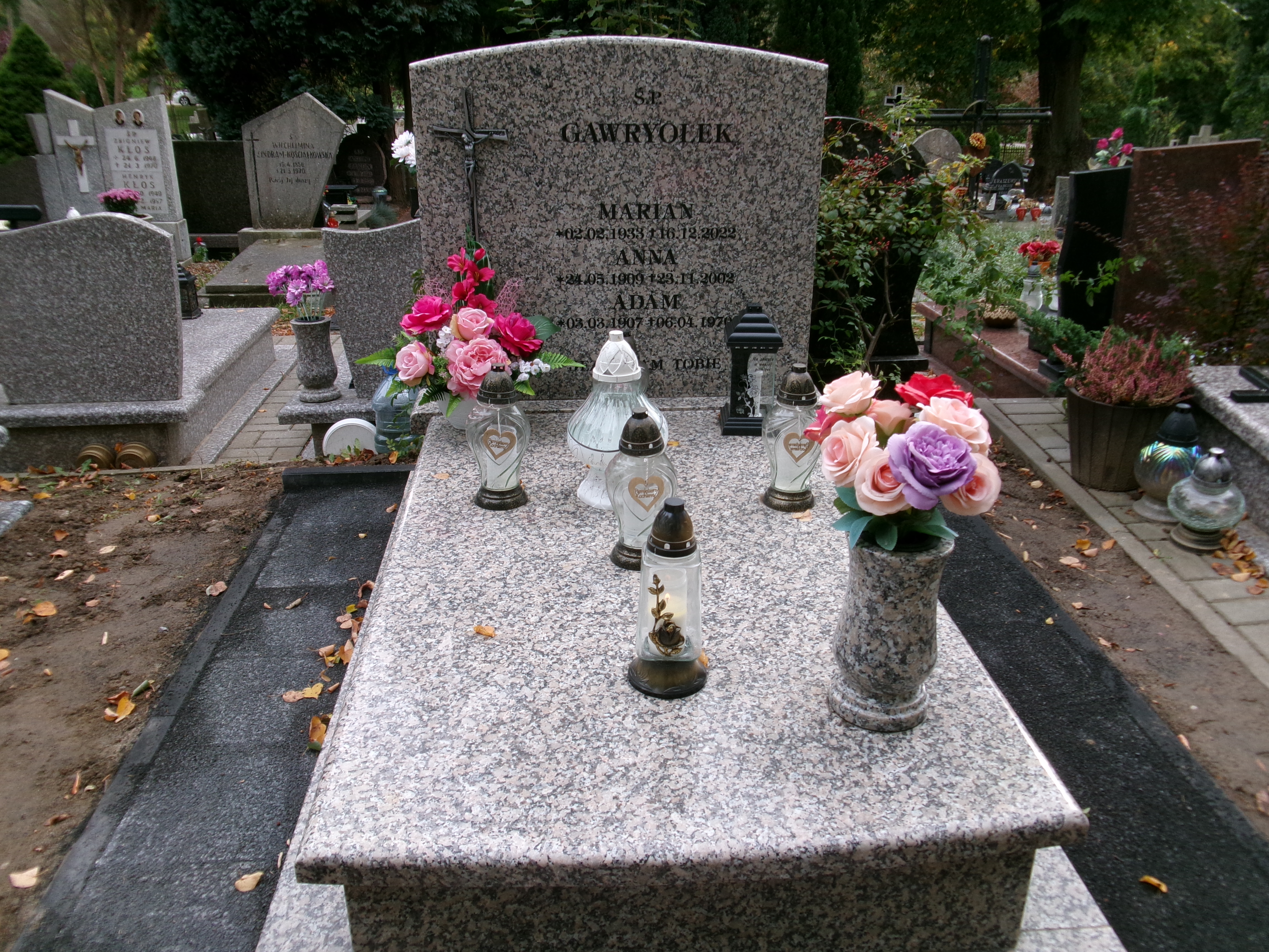 Grób Adam Gawryołek