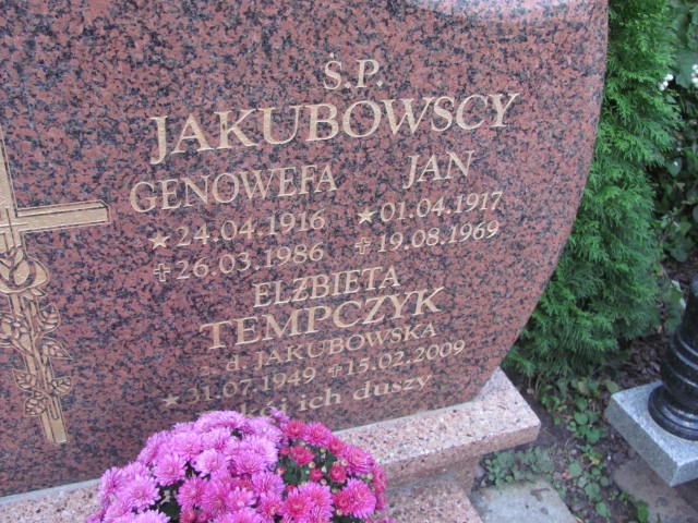 Jan Jakubowski 1917 Elbląg - Grobonet - Wyszukiwarka osób pochowanych