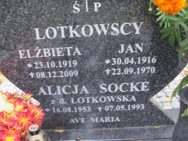 Jan Lotkowski 1916 Elbląg - Grobonet - Wyszukiwarka osób pochowanych