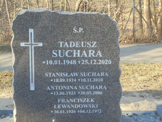 Tadeusz Suchara 1948 Elbląg - Grobonet - Wyszukiwarka osób pochowanych