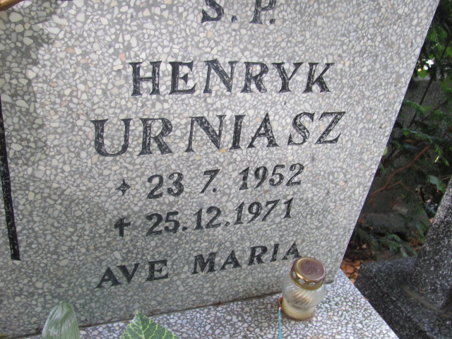 Henryk Urniasz 1952 Elbląg - Grobonet - Wyszukiwarka osób pochowanych