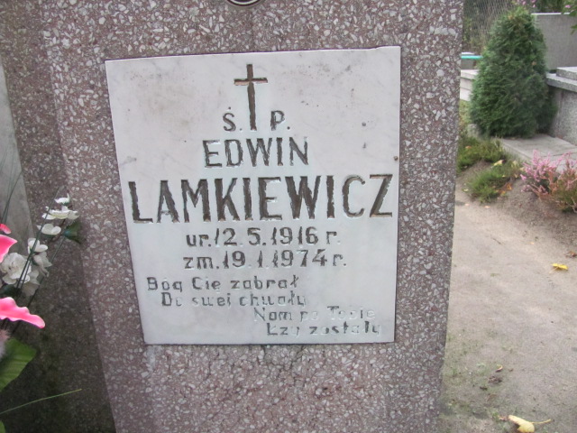 Edwin Lamkiewicz 1916 Elbląg - Grobonet - Wyszukiwarka osób pochowanych