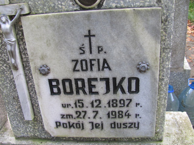 Zofia Borejko 1897 Elbląg - Grobonet - Wyszukiwarka osób pochowanych