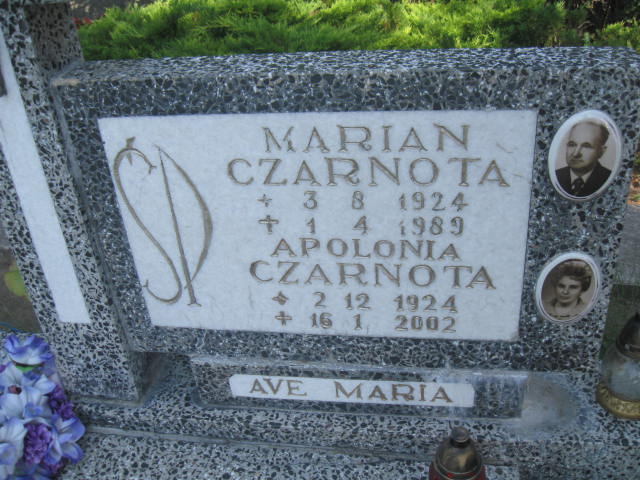 Apolonia Czarnota 1924 Elbląg - Grobonet - Wyszukiwarka osób pochowanych