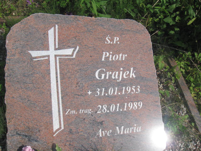Piotr Grajek 1953 Elbląg - Grobonet - Wyszukiwarka osób pochowanych