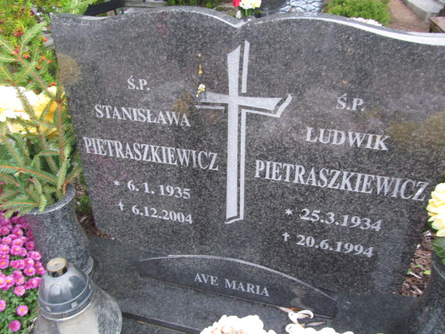 Stanisława Pietraszkiewicz 1935 Elbląg - Grobonet - Wyszukiwarka osób pochowanych