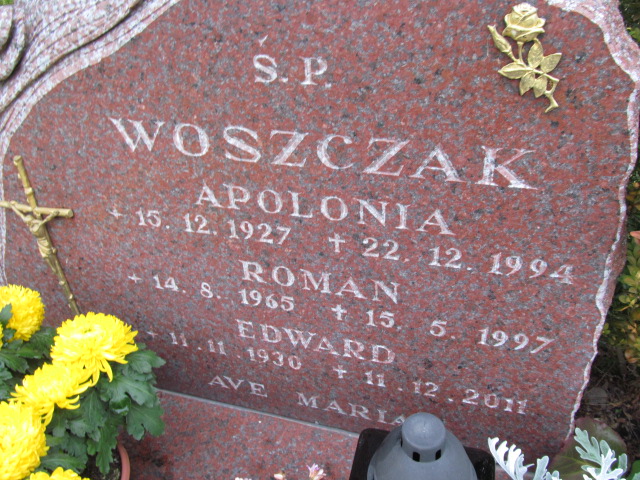 Apolonia Woszczak 1927 Elbląg - Grobonet - Wyszukiwarka osób pochowanych