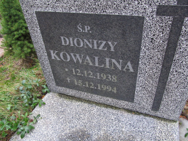 Dionizy Kowalina 1938 Elbląg - Grobonet - Wyszukiwarka osób pochowanych