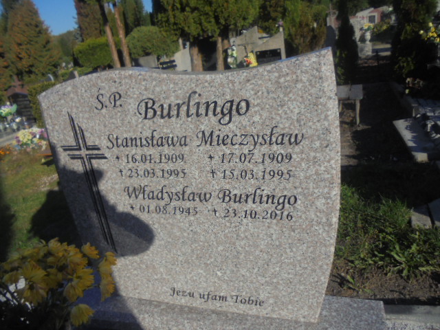 Stanisława Burlingo 1909 Elbląg - Grobonet - Wyszukiwarka osób pochowanych