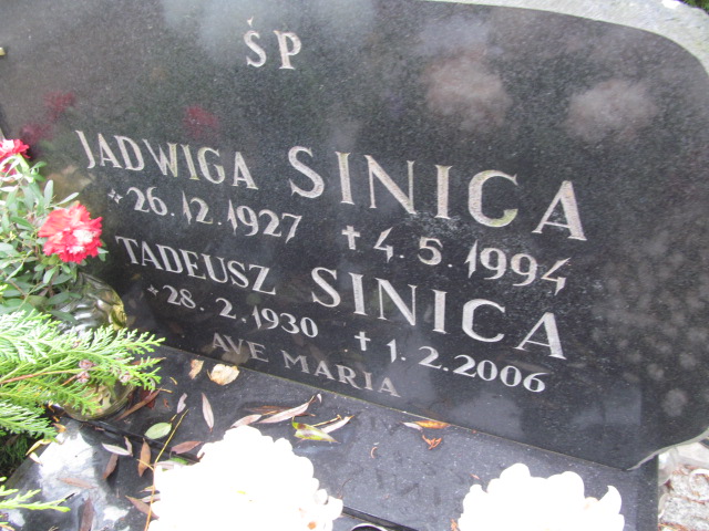 Jadwiga Sinica 1927 Elbląg - Grobonet - Wyszukiwarka osób pochowanych