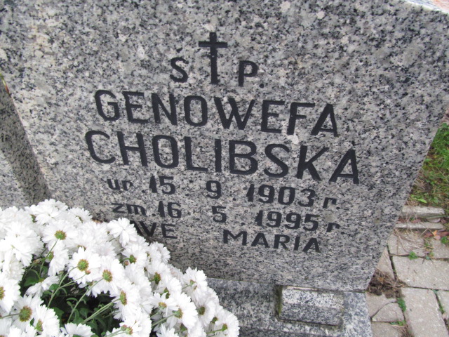 Genowefa Cholibska 1903 Elbląg - Grobonet - Wyszukiwarka osób pochowanych