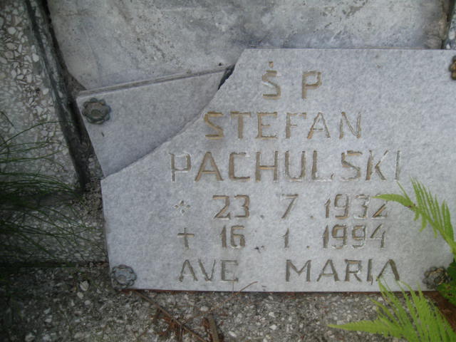 Stefan Pachulski 1932 Elbląg - Grobonet - Wyszukiwarka osób pochowanych