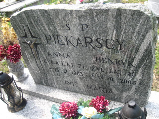 Anna Piekarska 1922 Elbląg - Grobonet - Wyszukiwarka osób pochowanych