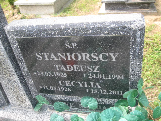 Cecylia Staniorska 1926 Elbląg - Grobonet - Wyszukiwarka osób pochowanych