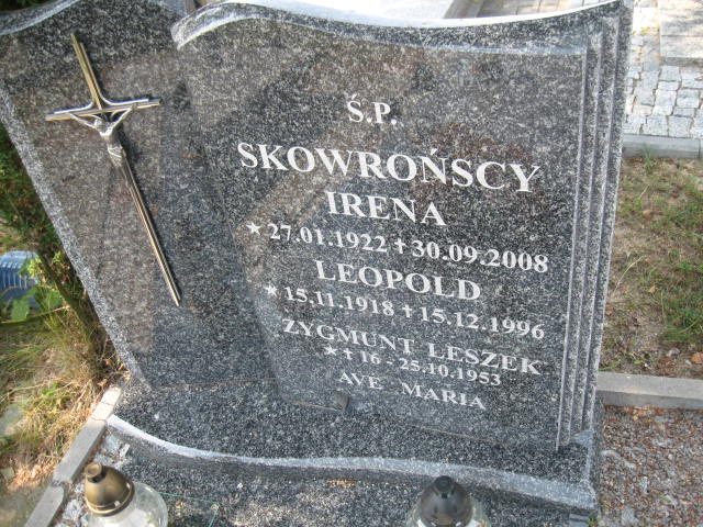 Leopold Skowroński 1918 Elbląg - Grobonet - Wyszukiwarka osób pochowanych