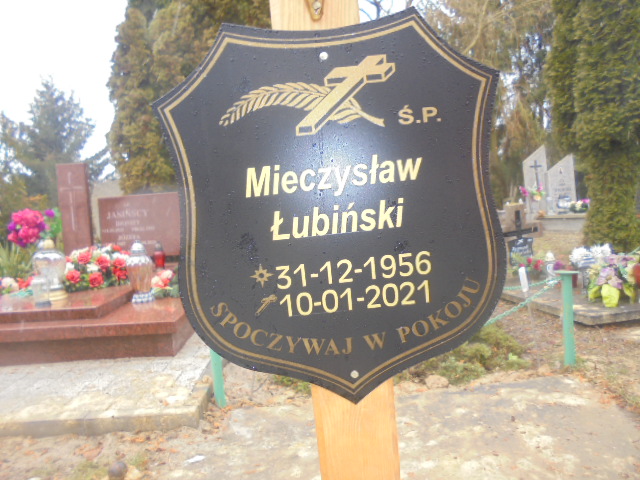 Mieczysław Łubiński  1956 Elbląg - Grobonet - Wyszukiwarka osób pochowanych