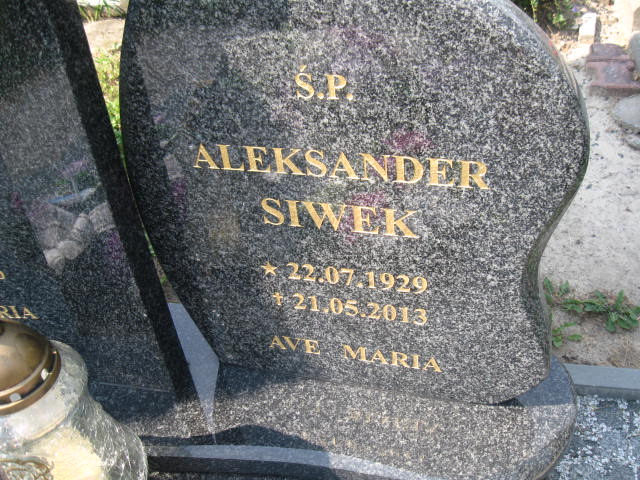 Aleksander Siwek 1929 Elbląg - Grobonet - Wyszukiwarka osób pochowanych