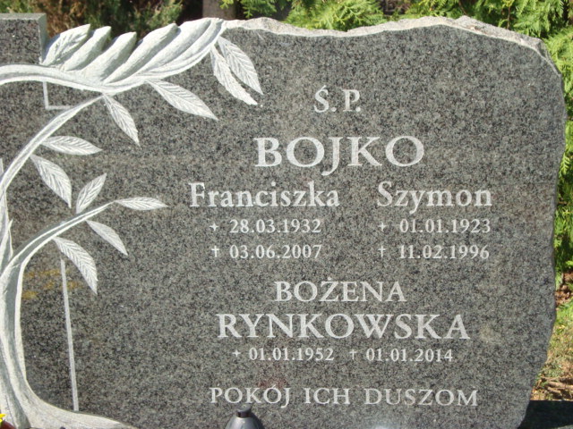 Grób Franciszka Bojko