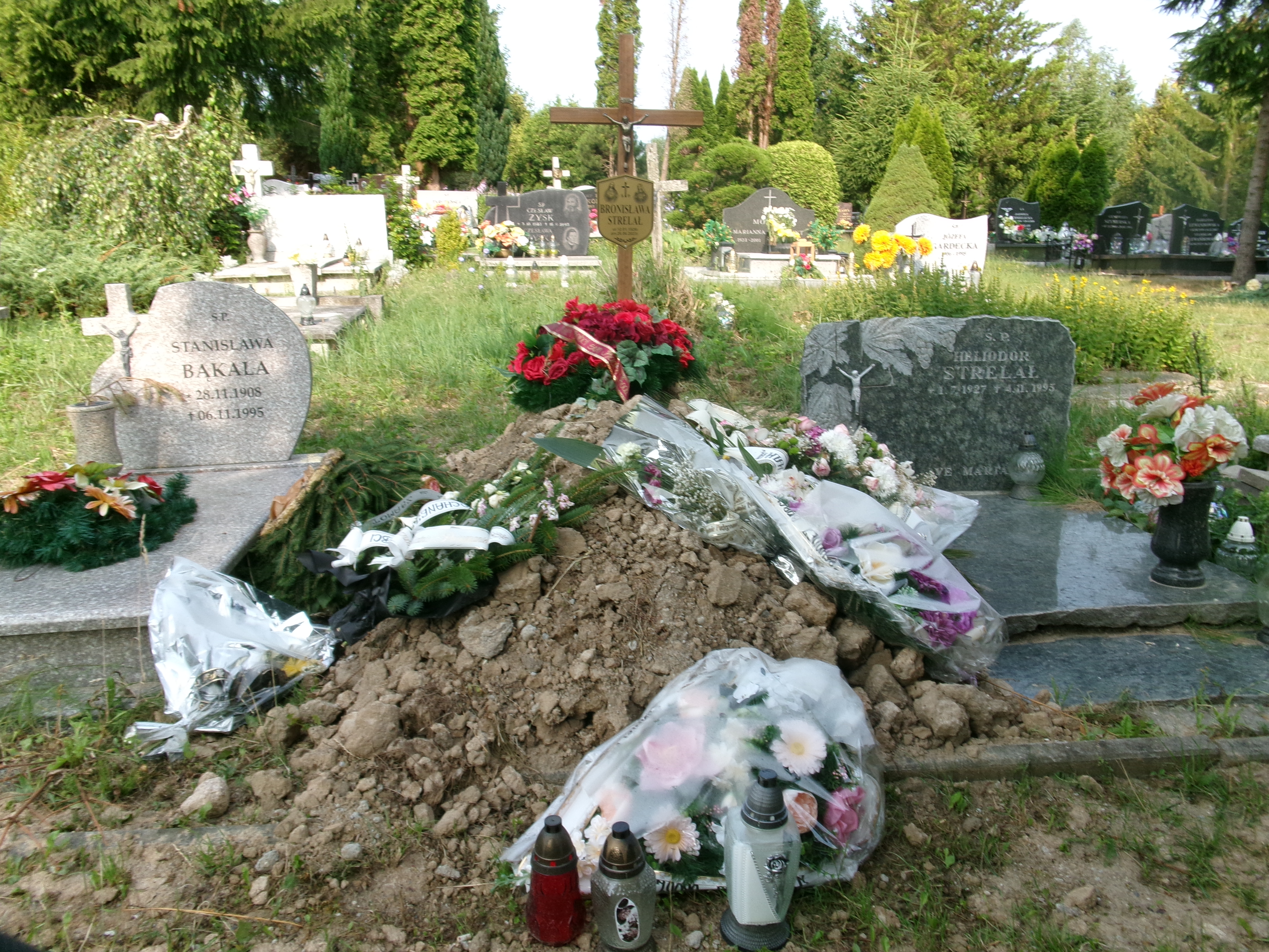 Grób Bronisława Strelał