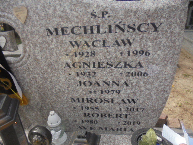 Agnieszka Mechlińska 1932 Elbląg - Grobonet - Wyszukiwarka osób pochowanych