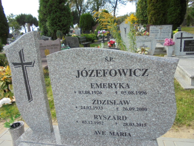 Ryszard Józefowicz  1952 Elbląg - Grobonet - Wyszukiwarka osób pochowanych