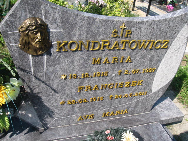 Maria Kondratowicz 1915 Elbląg - Grobonet - Wyszukiwarka osób pochowanych