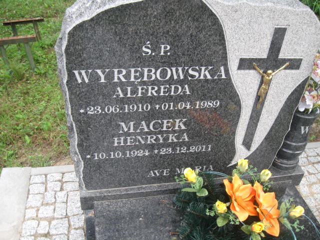 Alfreda Wyrębowska 1910 Elbląg - Grobonet - Wyszukiwarka osób pochowanych