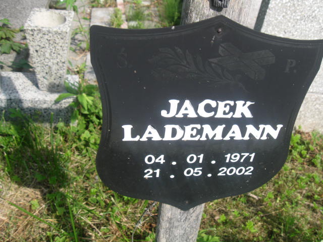 Jacek Lademann 1971 Elbląg - Grobonet - Wyszukiwarka osób pochowanych
