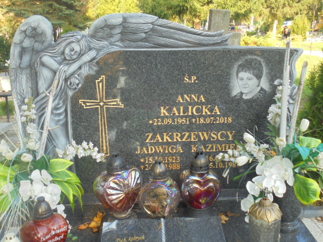 Anna Kalicka 1951 Elbląg - Grobonet - Wyszukiwarka osób pochowanych