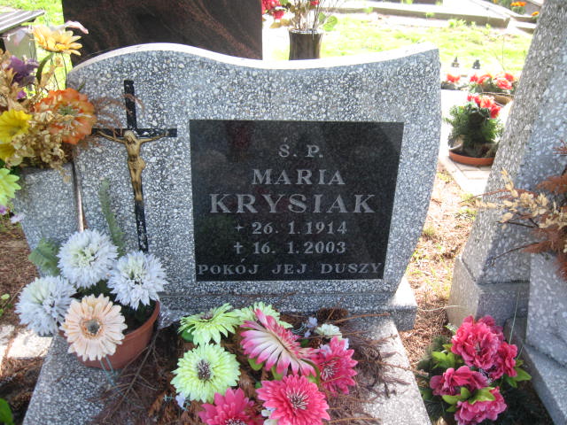 Maria Krysiak 1914 Elbląg - Grobonet - Wyszukiwarka osób pochowanych