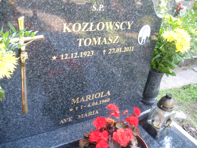 Mariola Kozłowska 1960 Elbląg - Grobonet - Wyszukiwarka osób pochowanych