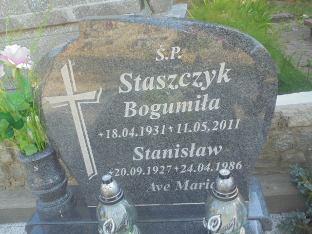Grób Bogumiła Zofia Staszczyk