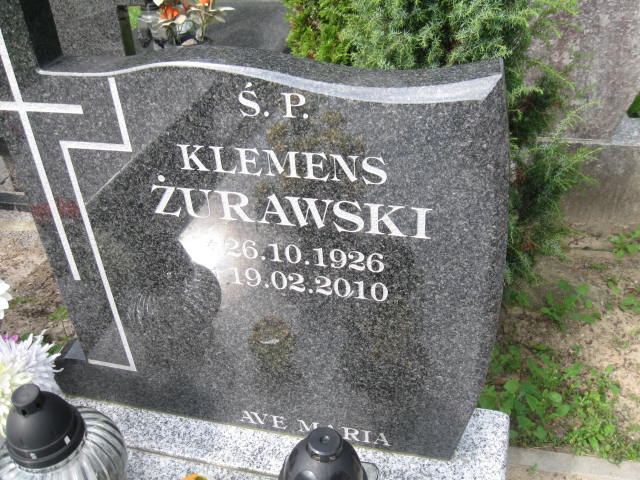 Klemens Żurawski 1926 Elbląg - Grobonet - Wyszukiwarka osób pochowanych