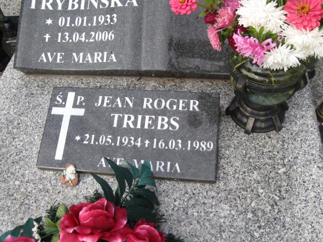 Jean Roger Triebs 1934 Elbląg - Grobonet - Wyszukiwarka osób pochowanych