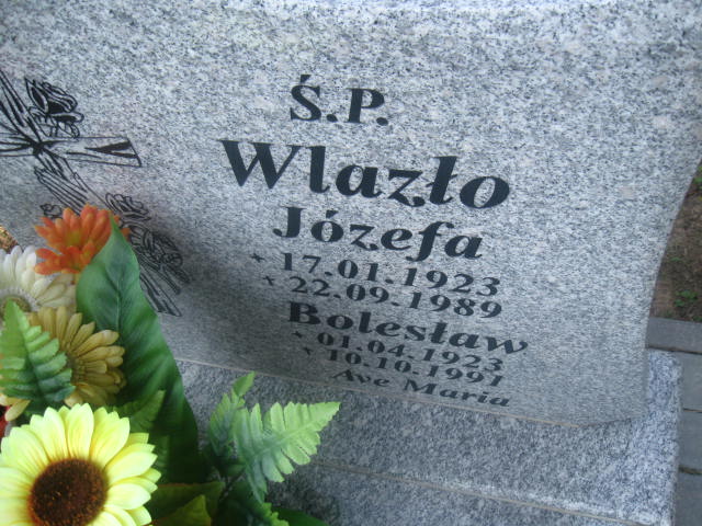 Bolesław Wlazło 1923 Elbląg - Grobonet - Wyszukiwarka osób pochowanych